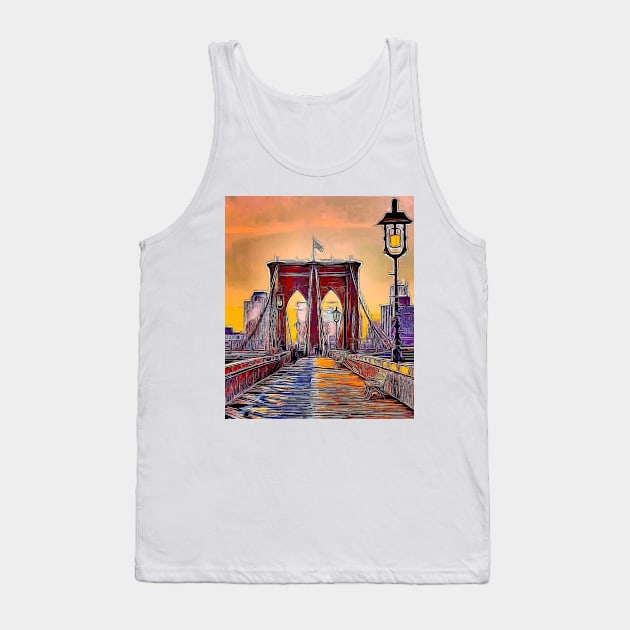 Brooklyn Bridge by Bellino Tank Top by TRUMP STUFF